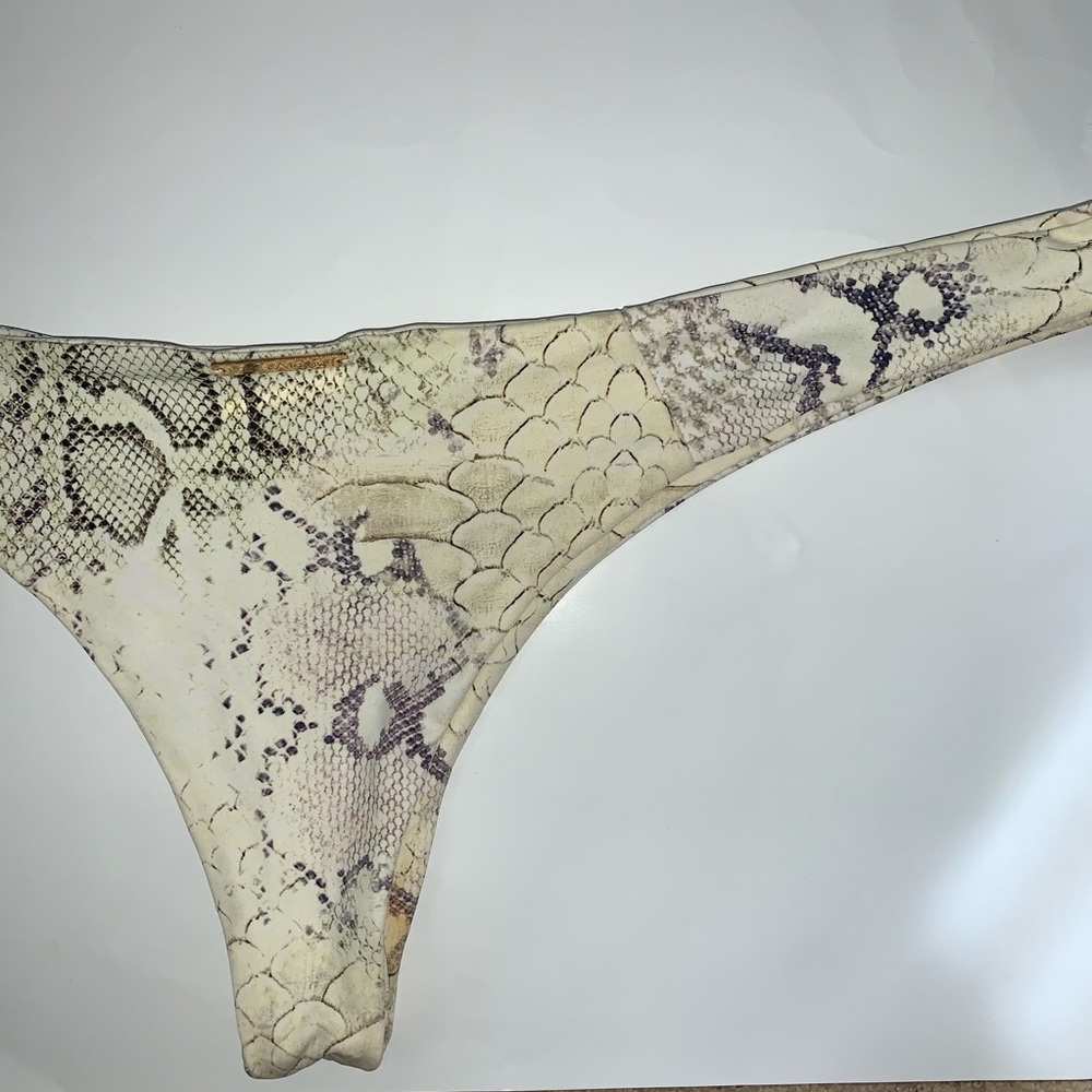 Boys + Arrows Snakeskin Print Bikini Bottom